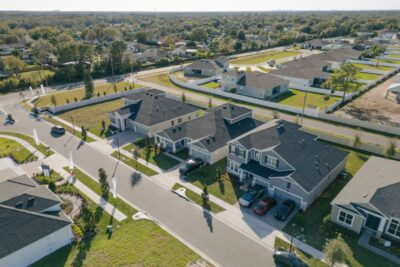 Subdivision aerial view